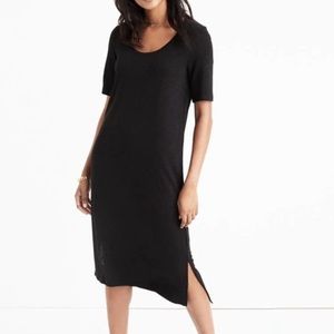 Madewell Long T-Shirt Dress in Black